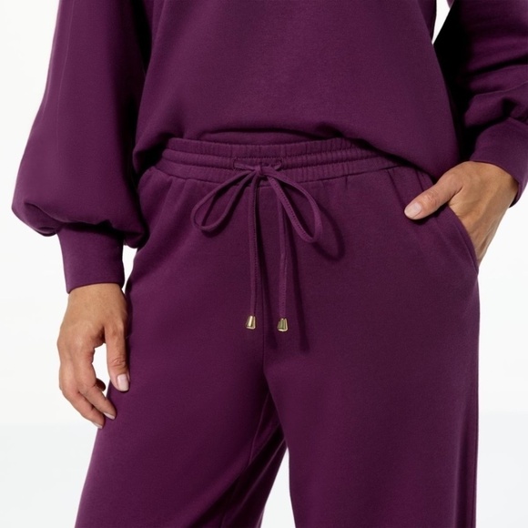 G By Giuliana So Soft French Terry 2-piece Top and Pant Set Ink Blue NWOT - Picture 4 of 4